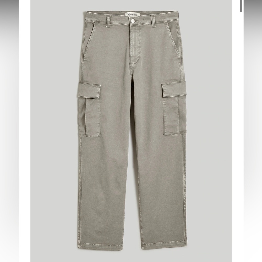 Madewell The Straight Cargo Pant: COOLMAX® Edition pale pewter
